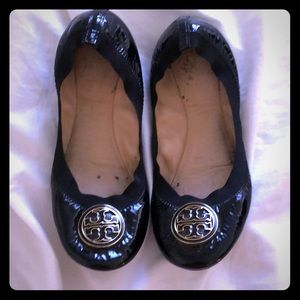 Tory Burch Black Patent leather flats